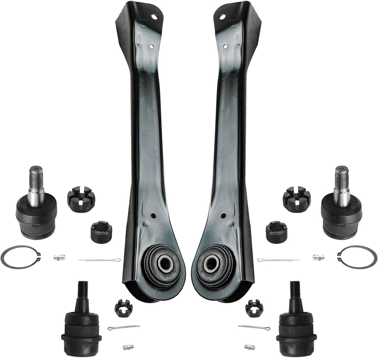 Jeep Wrangler Front Upper Control Arms with Ball Joints (9706 Jeep Wrangler TJ) Free Shipping