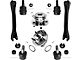 Front Upper Control Arms with Ball Joints and Wheel Hub Assemblies (97-06 Jeep Wrangler TJ w/ 11/16-Inch x 18 Thread)