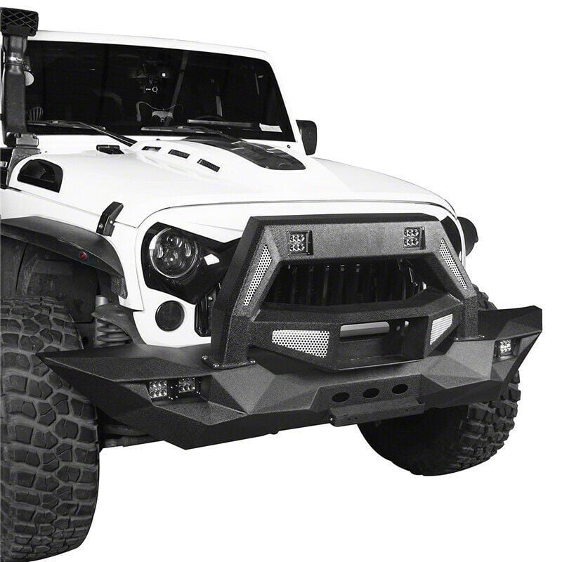 Jeep Wrangler Full Width Front Bumper (07-18 Jeep Wrangler JK) - Free ...