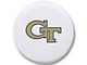 Georgia Tech University Spare Tire Cover with Camera Port; White (18-24 Jeep Wrangler JL)