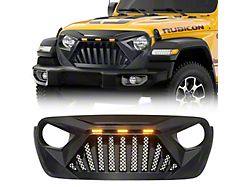 American Modified Goliath Grille with LED Amber Lights (18-24 Jeep Wrangler JL)