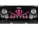 Grille Insert; Ahoy Matey Hot Pink Pirate Flag (76-86 Jeep CJ5 & CJ7)