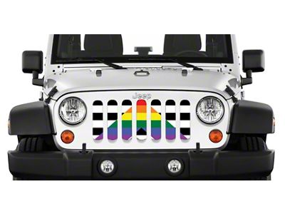 Grille Insert; Ally Flag (18-24 Jeep Wrangler JL w/o TrailCam)