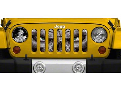 Grille Insert; Always Watching Green Eyes (76-86 Jeep CJ5 & CJ7)