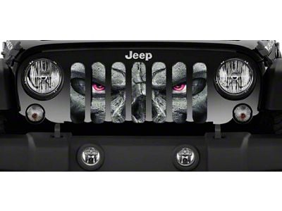 Grille Insert; Always Watching Pink Eyes (76-86 Jeep CJ5 & CJ7)