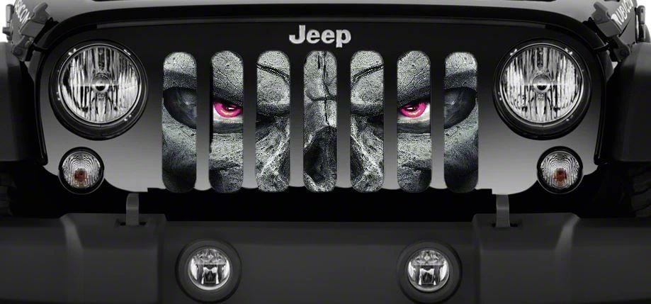 Jeep Wrangler Grille Insert; Always Watching Pink Eyes (18-24 Jeep ...