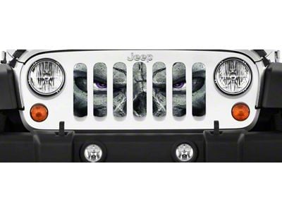 Grille Insert; Always Watching Purple Eyes (87-95 Jeep Wrangler YJ)