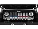 Grille Insert; American Black and White Back the Blue and Red (87-95 Jeep Wrangler YJ)