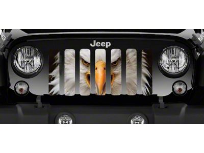Grille Insert; American Eagle (18-24 Jeep Wrangler JL w/o TrailCam)