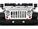 Grille Insert; American Grunge (18-24 Jeep Wrangler JL w/o TrailCam)
