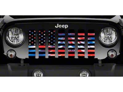 Grille Insert; American Patriotic Tie Dye (07-18 Jeep Wrangler JK)