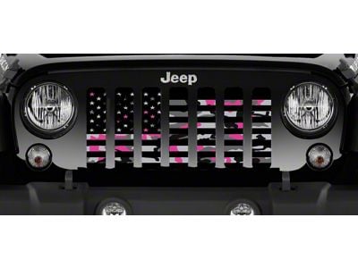 Grille Insert; American Pink Camo (07-18 Jeep Wrangler JK)