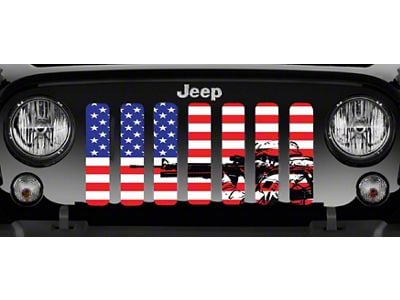 Grille Insert; American Soldier (76-86 Jeep CJ5 & CJ7)