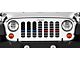 Grille Insert; American Tactical Back the Blue and Fire Department (76-86 Jeep CJ5 & CJ7)