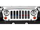 Grille Insert; American Tactical Back the Blue and Fire Department (18-24 Jeep Wrangler JL w/o TrailCam)