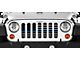 Grille Insert; American Tactical Back the Blue (76-86 Jeep CJ5 & CJ7)