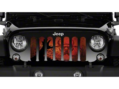 Grille Insert; Apocalypse (18-24 Jeep Wrangler JL w/o TrailCam)