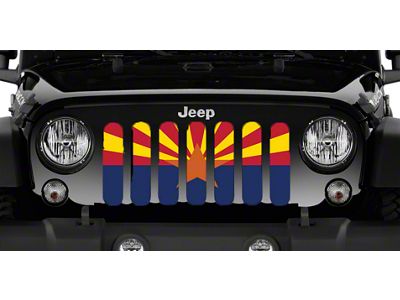 Grille Insert; Arizona State Flag (07-18 Jeep Wrangler JK)