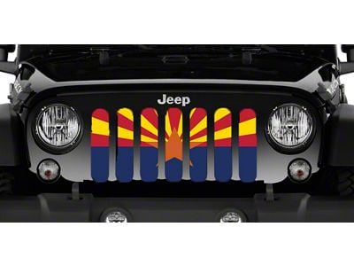 Grille Insert; Arizona State Flag (18-24 Jeep Wrangler JL w/o TrailCam)