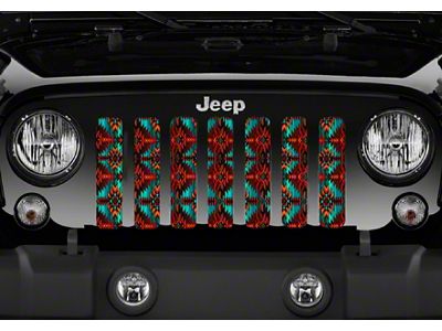 Grille Insert; Aztec Frostfire (76-86 Jeep CJ5 & CJ7)