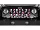 Grille Insert; Baby Pink Skulls (76-86 Jeep CJ5 & CJ7)