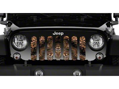 Grille Insert; Baroque Animal Print (76-86 Jeep CJ5 & CJ7)