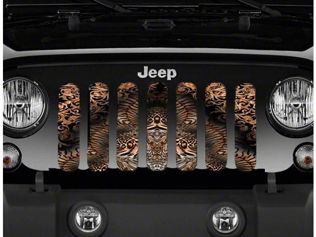 Grille Insert; Baroque Animal Print (97-06 Jeep Wrangler TJ)