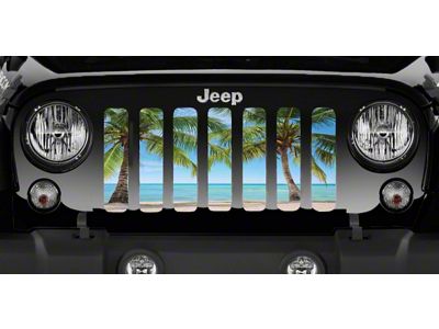 Grille Insert; Beach Life (76-86 Jeep CJ5 & CJ7)