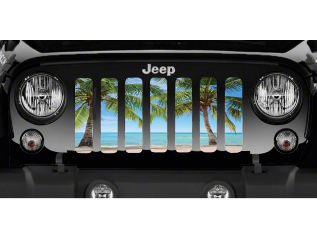 Grille Insert; Beach Life (97-06 Jeep Wrangler TJ)