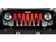 Grille Insert; Bigfoot Red Background (97-06 Jeep Wrangler TJ)