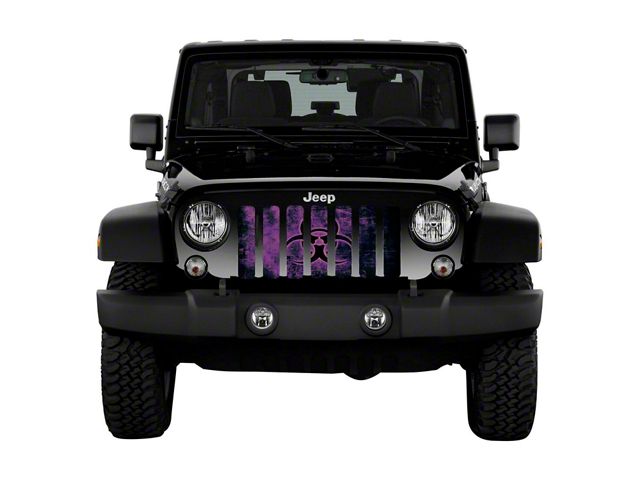 Grille Insert; Biohazard Glow Purple (76-86 Jeep CJ5 & CJ7)