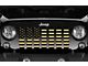 Grille Insert; Black and Gold American Flag (97-06 Jeep Wrangler TJ)