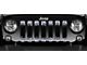 Grille Insert; Black and Silver Fleck (76-86 Jeep CJ5 & CJ7)