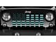 Grille Insert; Black and Teal American Flag (97-06 Jeep Wrangler TJ)