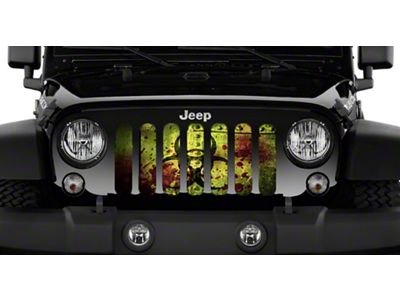 Grille Insert; Bloody Biohazard (76-86 Jeep CJ5 & CJ7)