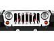 Grille Insert; Bloody Monster (76-86 Jeep CJ5 & CJ7)