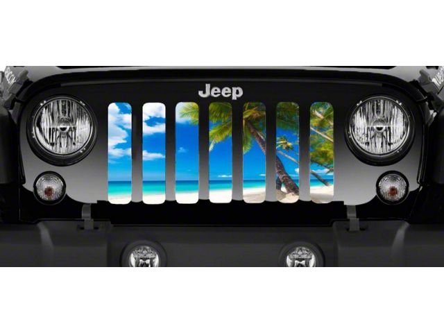 Grille Insert; Blue Beach Palm (97-06 Jeep Wrangler TJ)