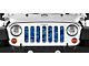 Grille Insert; Blue Mermaid Scales (76-86 Jeep CJ5 & CJ7)