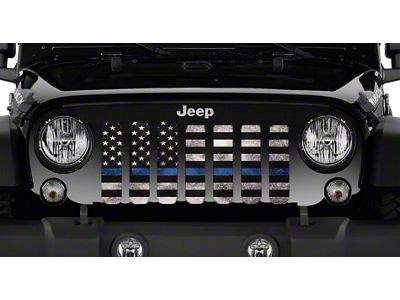 Grille Insert; Blue Steel (76-86 Jeep CJ5 & CJ7)