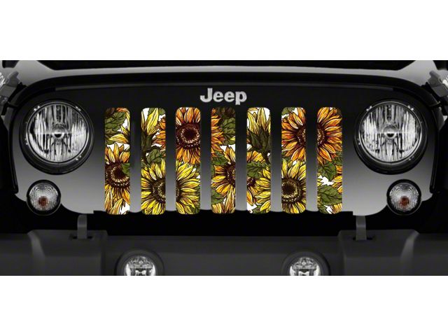 Grille Insert; Bold Sunflower (18-24 Jeep Wrangler JL w/o TrailCam)