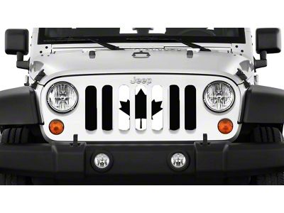 Grille Insert; Canadian Black and White (76-86 Jeep CJ5 & CJ7)