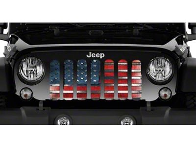 Grille Insert; Captain America (97-06 Jeep Wrangler TJ)