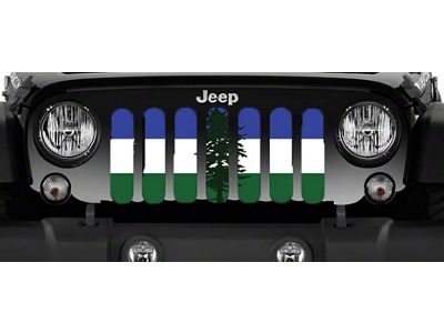 Grille Insert; Cascadian Flag (87-95 Jeep Wrangler YJ)