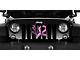 Grille Insert; Center Pink Hearts Breast Cancer Ribbon (76-86 Jeep CJ5 & CJ7)