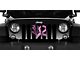 Grille Insert; Center Pink Hearts Breast Cancer Ribbon (87-95 Jeep Wrangler YJ)