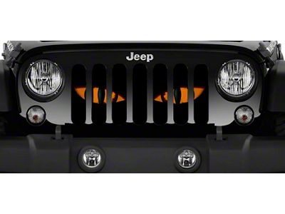 Grille Insert; Chaos Orange Eyes (76-86 Jeep CJ5 & CJ7)