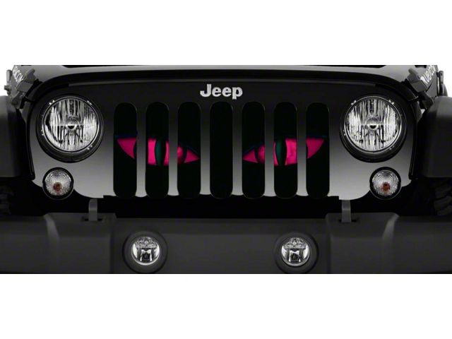 Grille Insert; Chaos Pink Eyes (07-18 Jeep Wrangler JK)