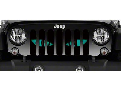 Grille Insert; Chaos Teal Eyes (76-86 Jeep CJ5 & CJ7)