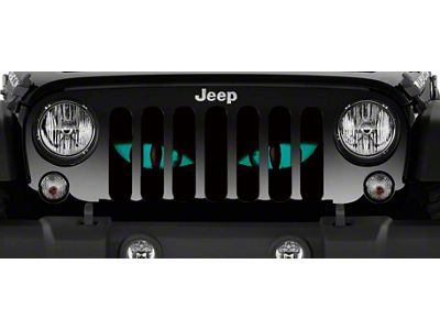 Grille Insert; Chaos Teal Eyes (87-95 Jeep Wrangler YJ)