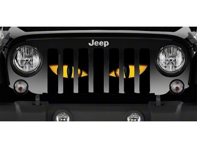 Grille Insert; Chaos Yellow Eyes (76-86 Jeep CJ5 & CJ7)